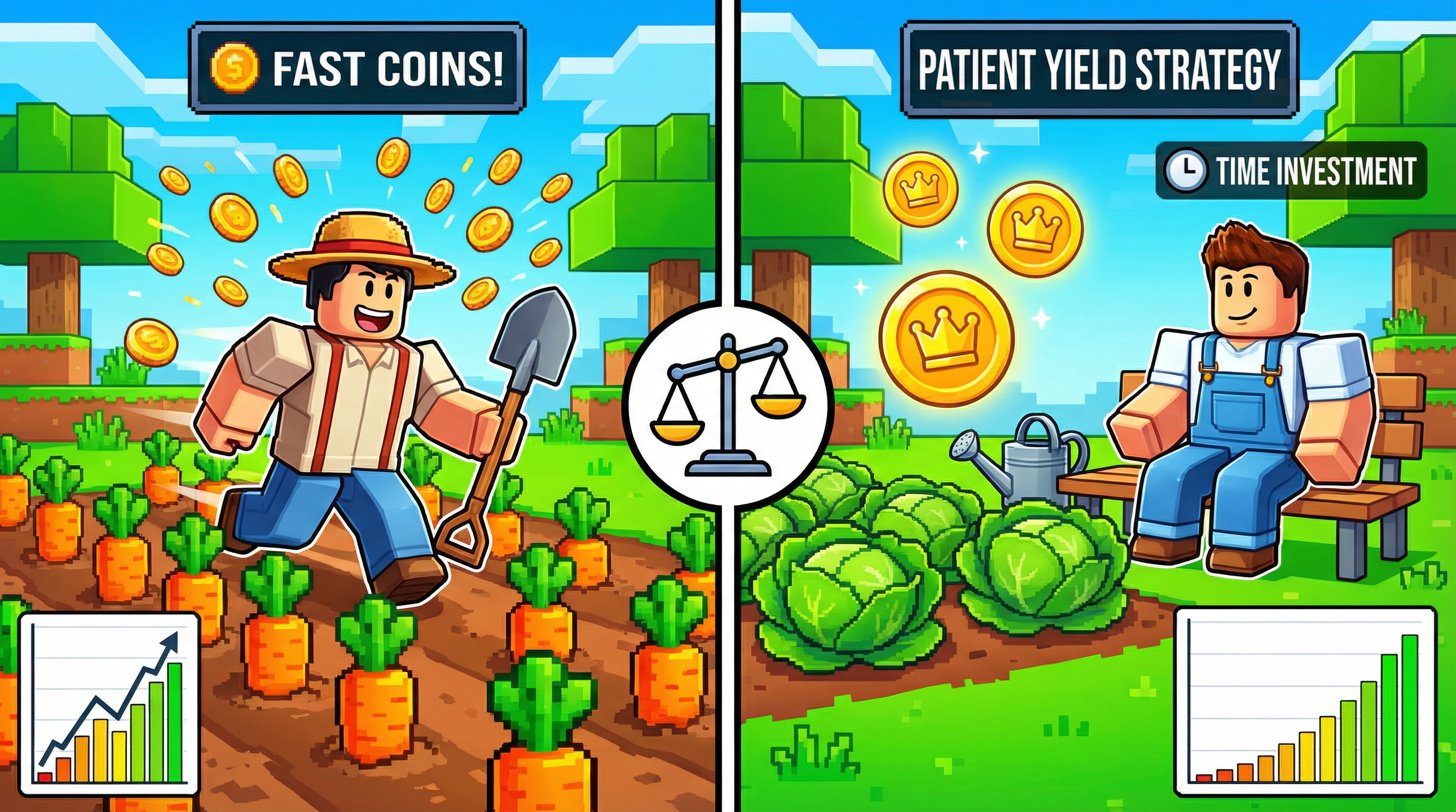 Optimal Harvest Strategy: Efficiency vs. AFK in Garden Horizons